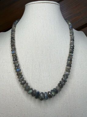 Stunning! Labradorite Single Strand Mine Finds by Jay King DTR Necklace